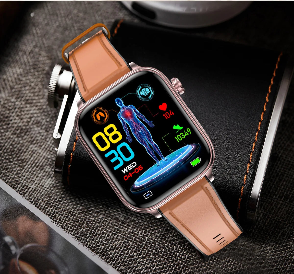 LIGE 2025 ECG+PPG Smart Watch – Health Monitor with Bluetooth Call