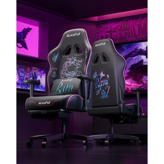 C3 Ergonomic PU Leather Gaming Chair with Lumbar Pillow