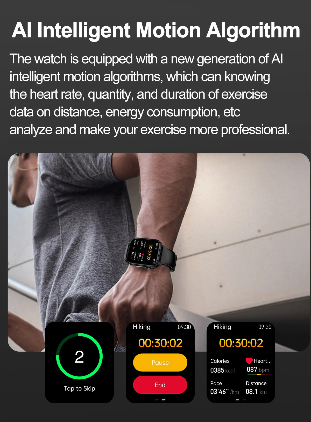 LIGE 2025 ECG+PPG Smart Watch – Health Monitor with Bluetooth Call