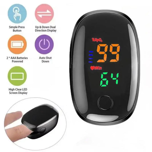 Portable Fingertip Pulse Oximeter with PI & Heart Rate Monitor