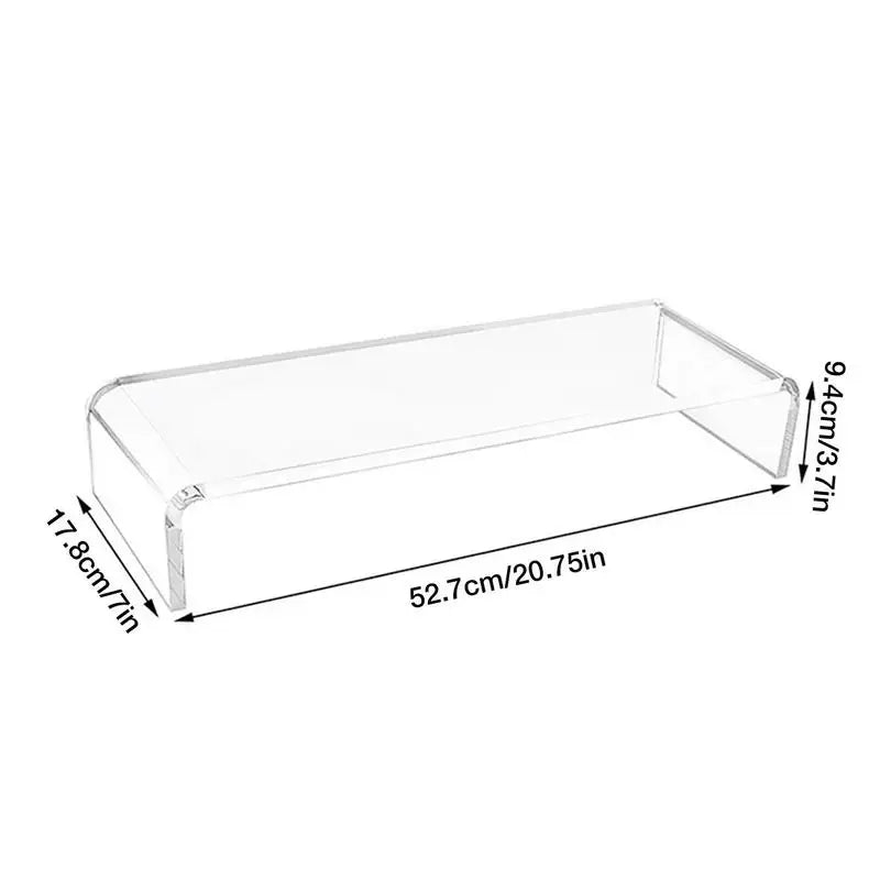 Transparent Acrylic Ergonomic Monitor Stand