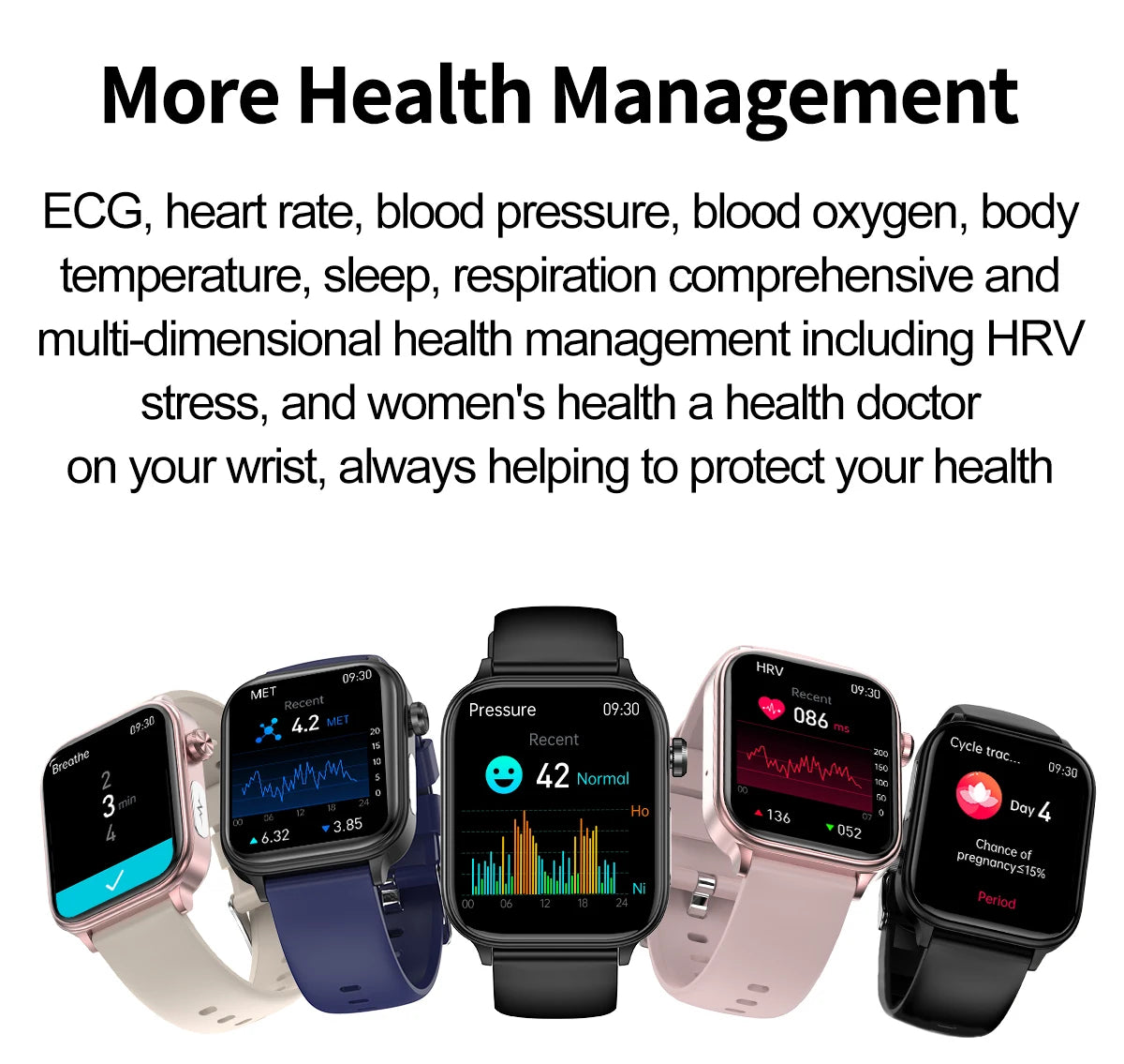 LIGE 2025 ECG+PPG Smart Watch – Health Monitor with Bluetooth Call