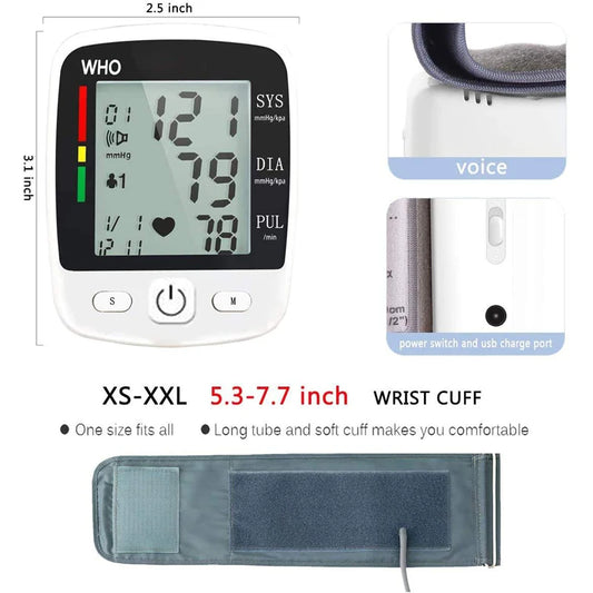 Digital Wrist Blood Pressure Monitor