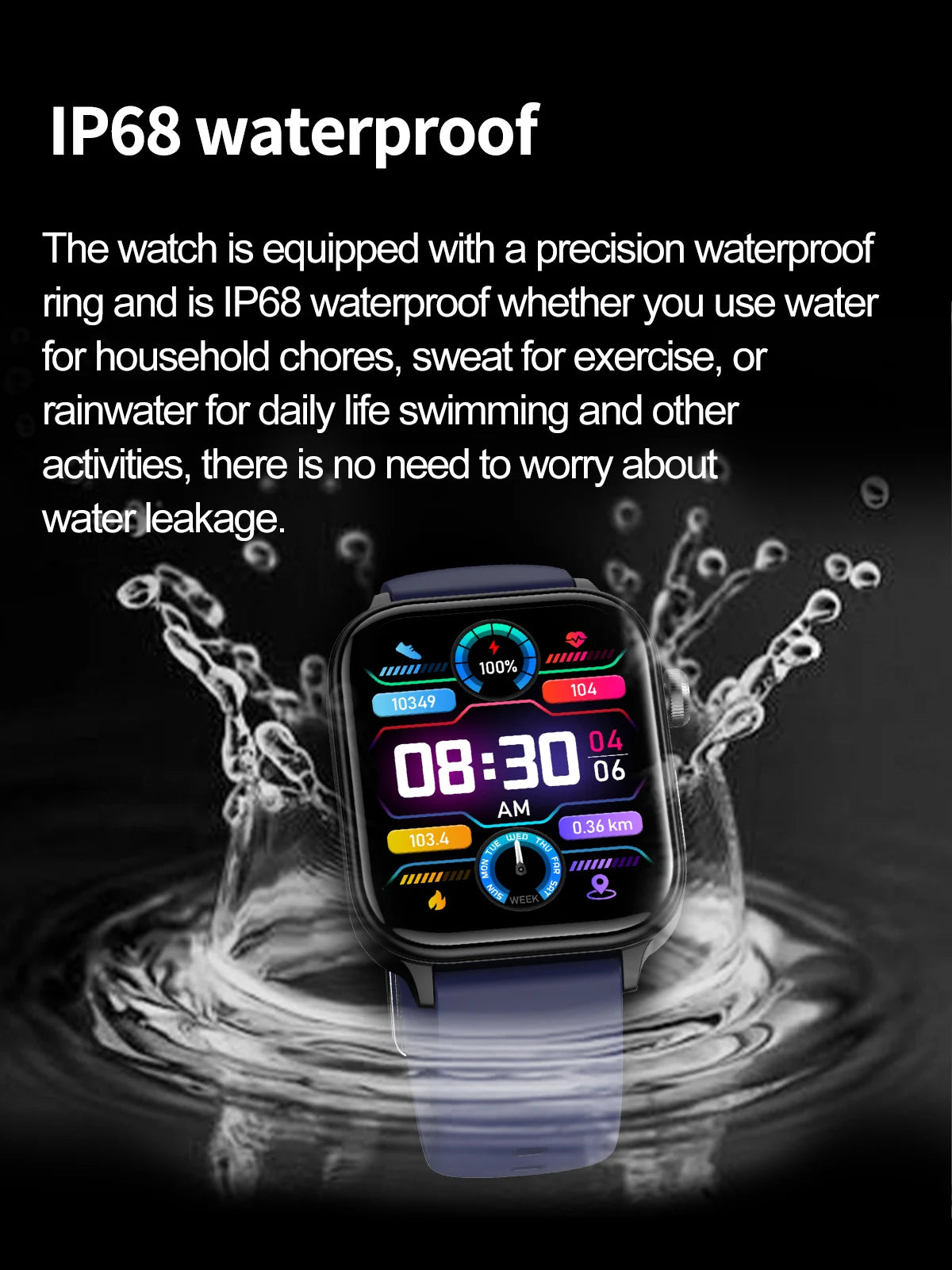 LIGE 2025 ECG+PPG Smart Watch – Health Monitor with Bluetooth Call