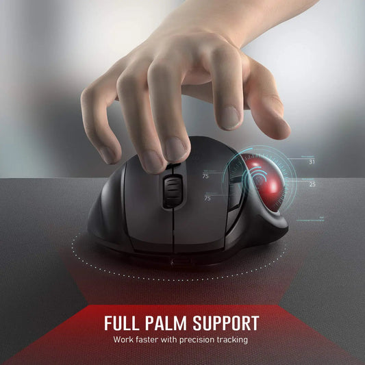 Ergonomic Wireless Trackball Mouse