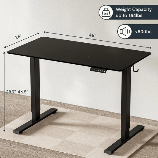 EN1 Electric Height Adjustable Standing Desk – 48" x 24"