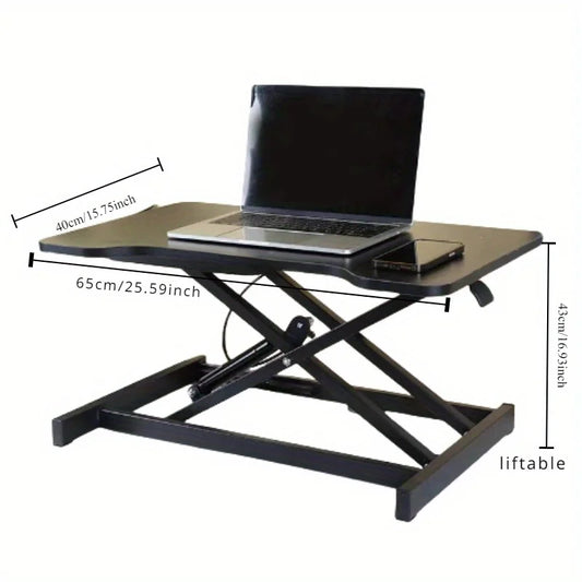 Ultra-Slim Height Adjustable Desk Riser – Single Top