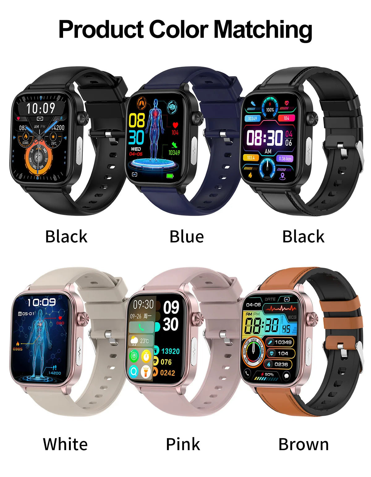 LIGE 2025 ECG+PPG Smart Watch – Health Monitor with Bluetooth Call