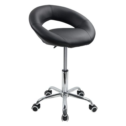 KKTONER Adjustable Rolling Swivel Stool with Wheels