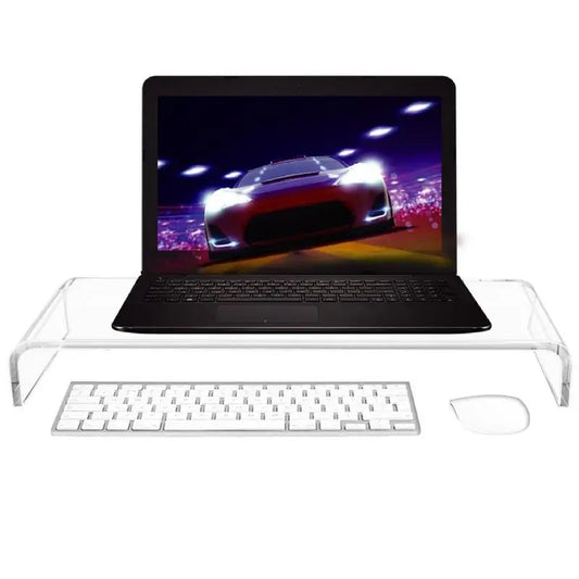 Transparent Acrylic Ergonomic Monitor Stand
