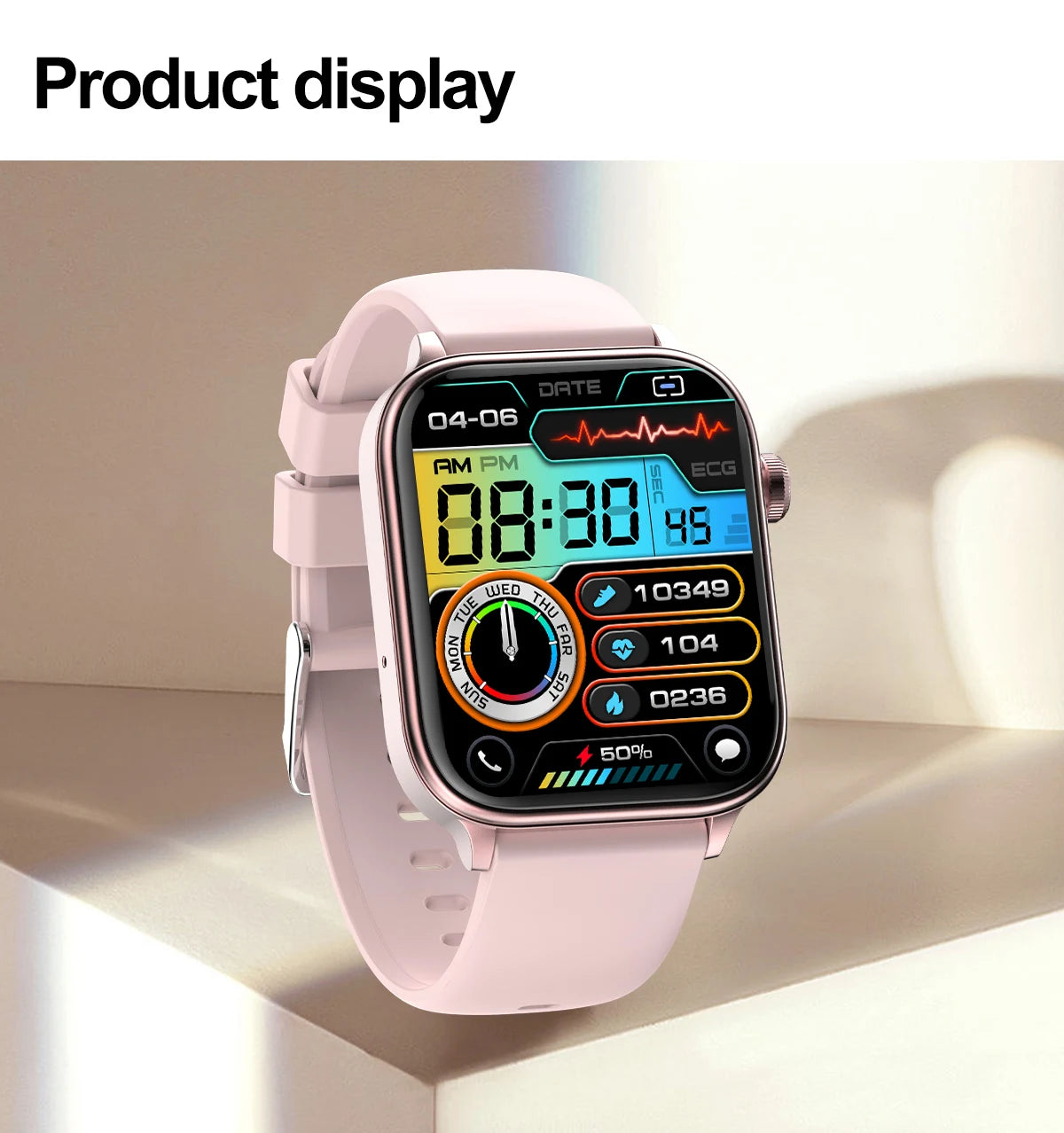 LIGE 2025 ECG+PPG Smart Watch – Health Monitor with Bluetooth Call