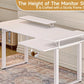 L-Shaped Electric Standing Desk – 63/71" x 43", Dual Motor with Memory Controller