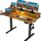 Vabches Electric Height Adjustable Desk with Power Outlet