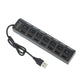 7-Port USB 2.0 Extension Hub with Individual Switches