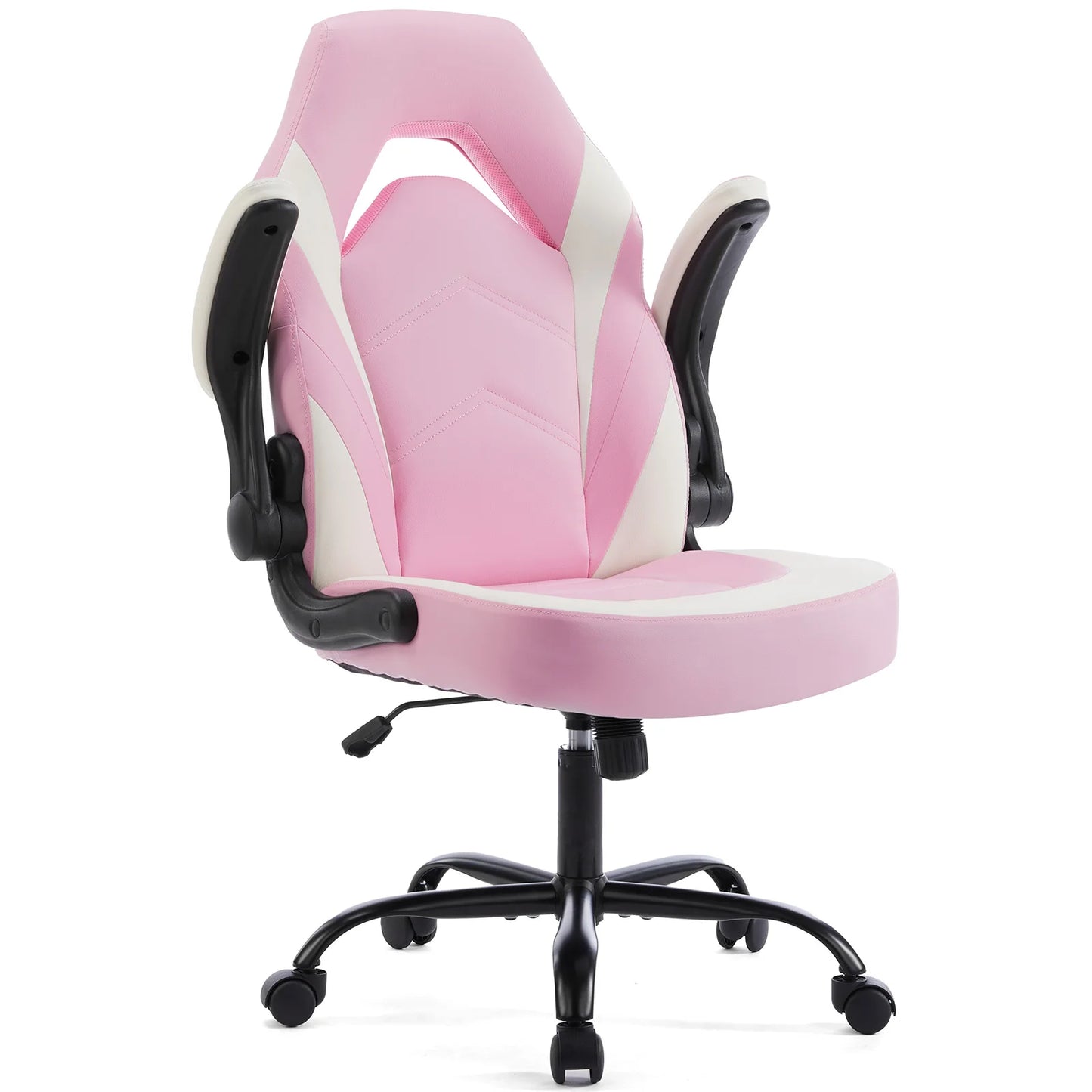 JHK Ergonomic PU Leather Gaming Chair with Flip-Up Armrests