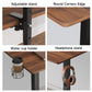 Electric Adjustable Height Desk with Dual Monitor Shelves & Memory Controller