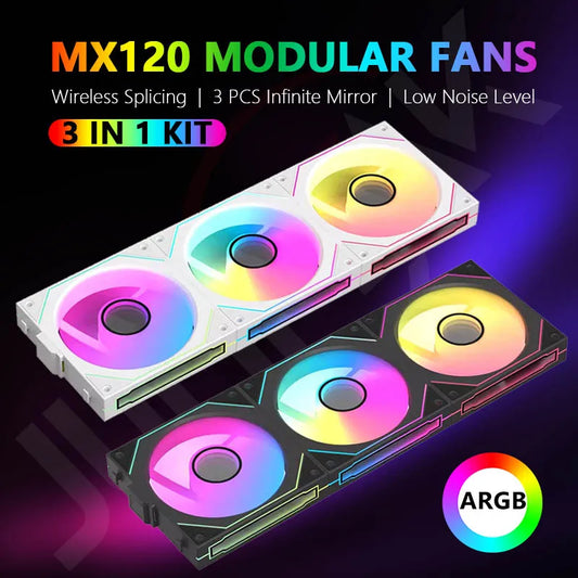 JUMPEAK MX120 ARGB 360mm CPU Case Fans