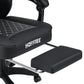 Ergonomic Gaming Chair with Footrest, Massage & Bluetooth Speakers