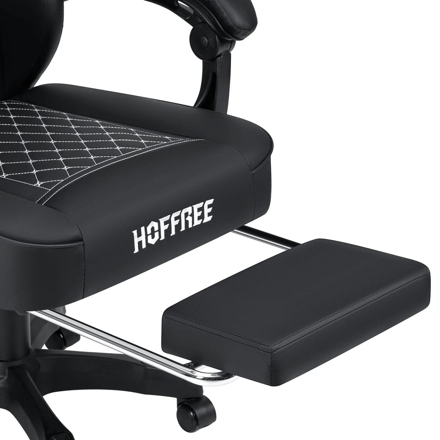 Ergonomic Gaming Chair with Footrest, Massage & Bluetooth Speakers