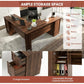 L-Shaped Corner Office Desk with Storage Drawers, Cabinet & Keyboard Tray