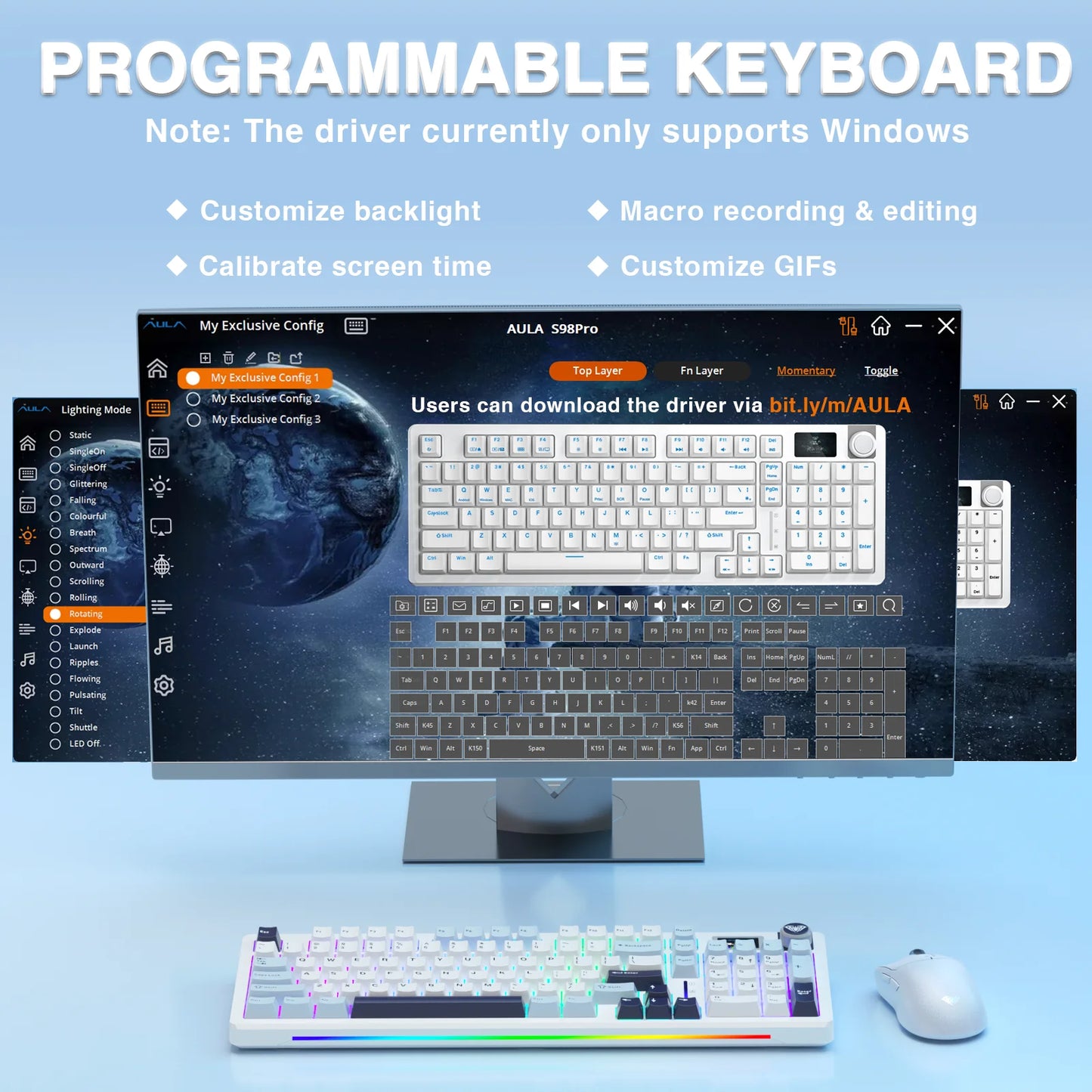 AULA S98Pro Wireless Mechanical Keyboard