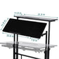 Mobile Standing Desk – Rolling Computer Workstation with Host Shelf