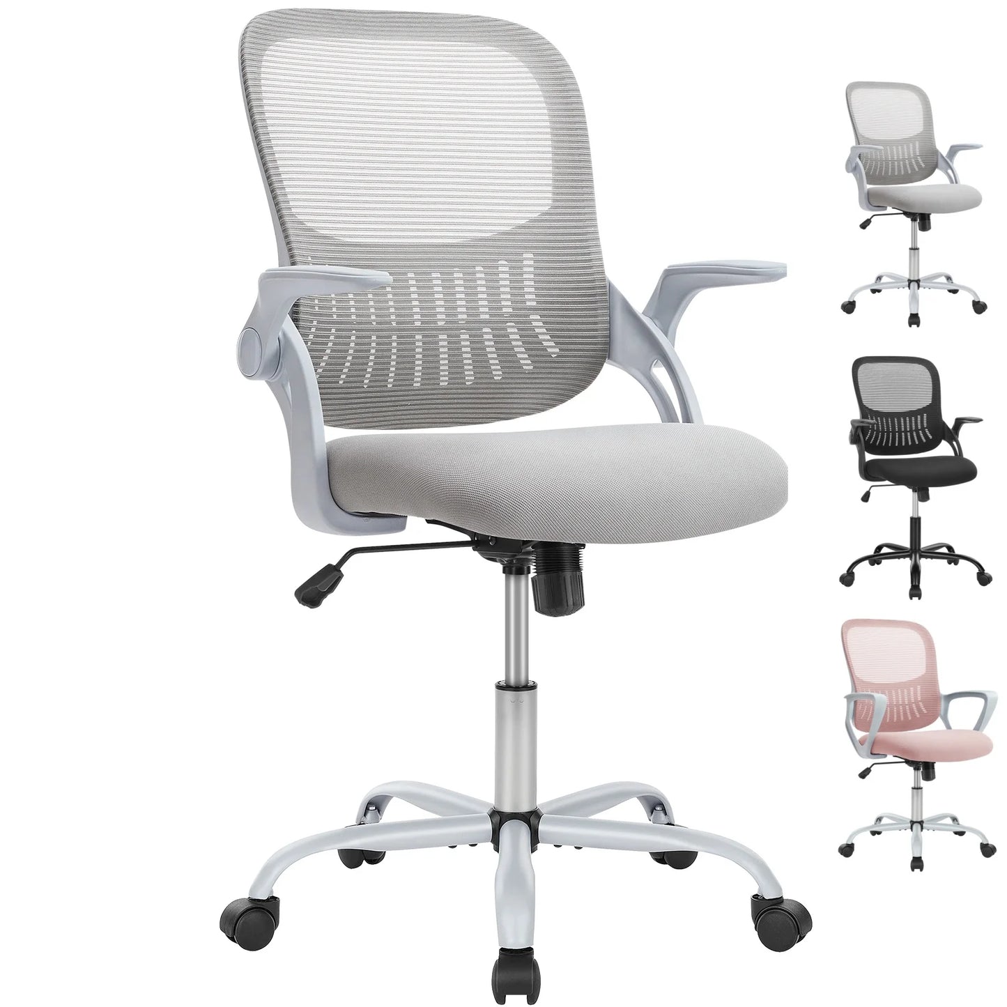 JHK Ergonomic Mesh Office Chair with Adjustable Height & Swivel Wheels