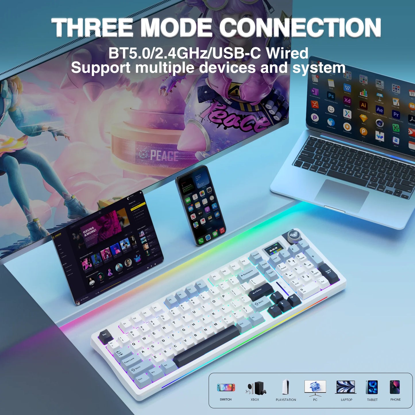AULA S98Pro Wireless Mechanical Keyboard