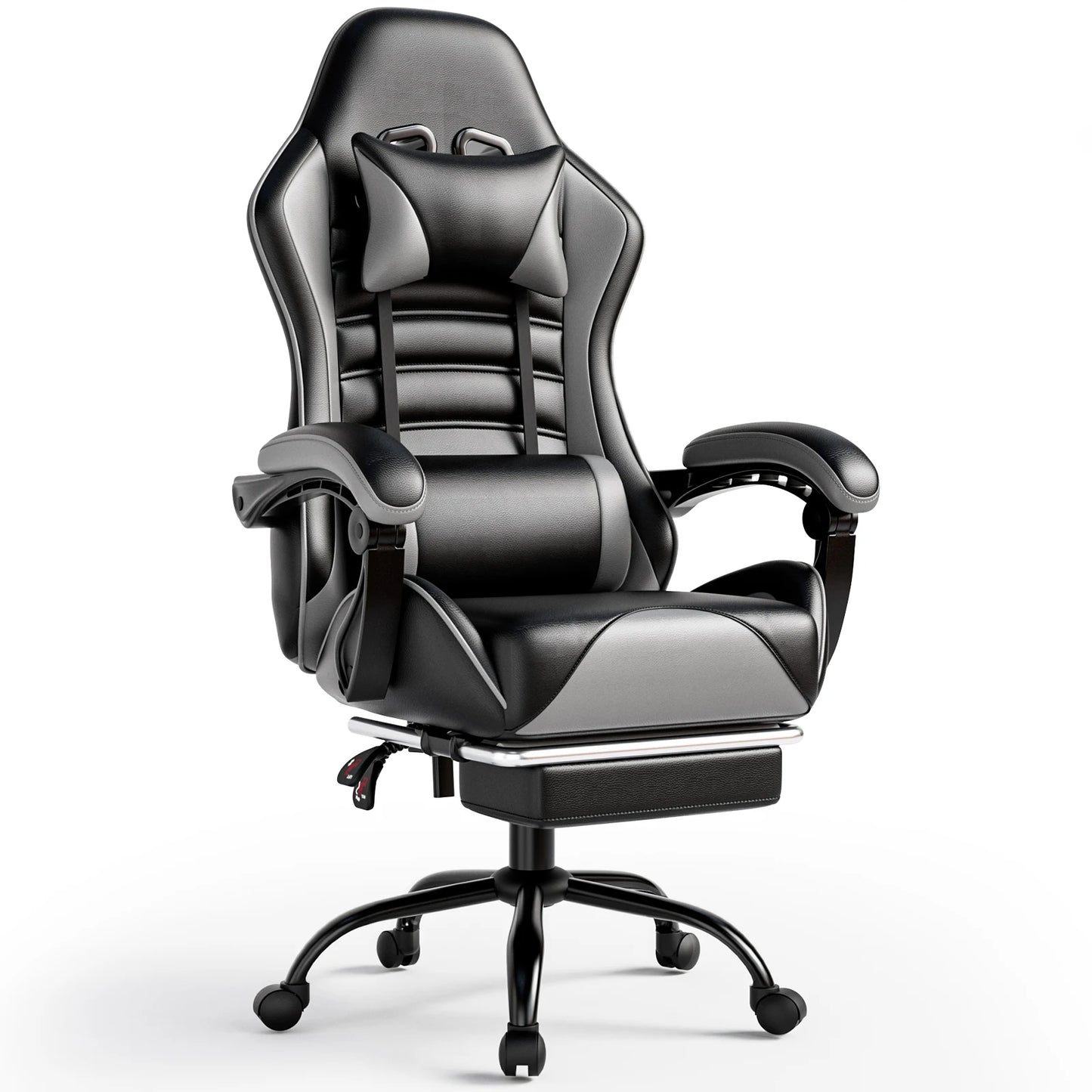 Ergonomic Gaming Chair with Footrest