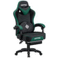 Massaging Ergonomic Gaming Chair with Footrest & Speaker