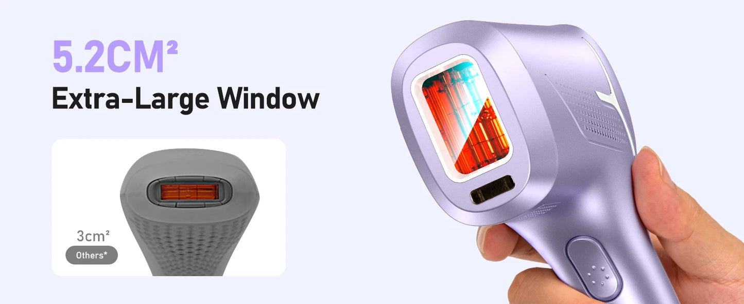 IPL Laser Hair Removal Device – 999,999 Flashes, 9 Levels