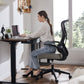 JHK Ergonomic Mesh High-Back Office Chair with Flip-Up Arms & Lumbar Support