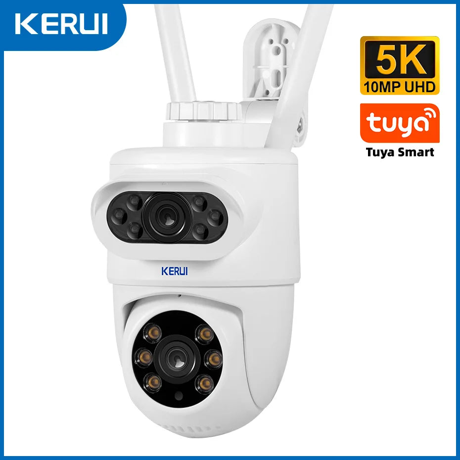 KERUI 10MP 5K Dual-Lens PTZ WiFi Security Camera