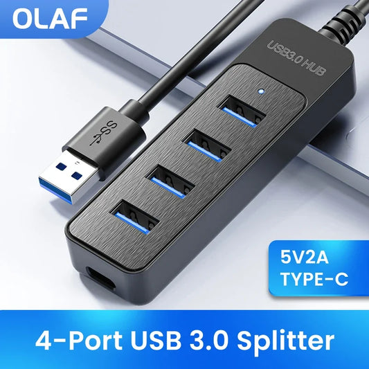 4-Port USB 3.0/2.0 Hub Adapter