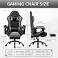 Ergonomic Gaming Chair with Footrest