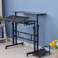 Mobile Standing Desk – Rolling Computer Workstation with Host Shelf