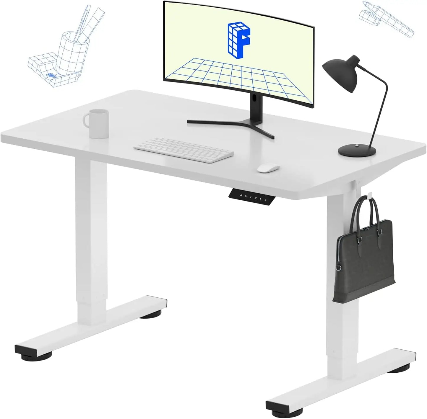 EN1 Adjustable Electric Standing Desk - 48"x24"