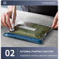 Electric Vacuum Sealer with Built-in Cutter – Dry/Wet Food Mode