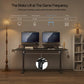 Electric Standing Desk with 2 Adjustable Monitor Shelves & Memory Controller