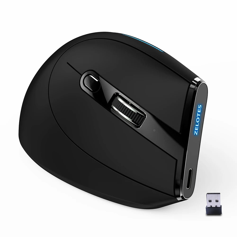 ZELOTES F-36A Vertical Ergonomic Wireless Mouse