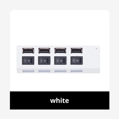 7-Port USB 2.0 Extension Hub with Individual Switches