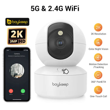 BoyKeep 3MP Smart WiFi Security Camera