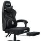 Ergonomic Gaming Chair with Footrest, Massage & Bluetooth Speakers
