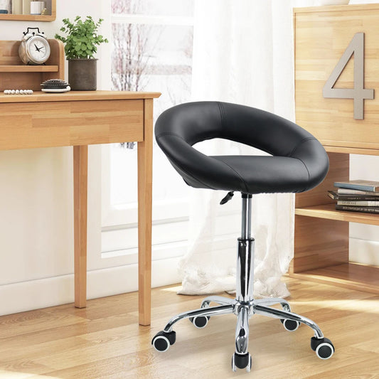 KKTONER Adjustable Rolling Swivel Stool with Wheels
