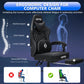 Ergonomic Gaming Chair with Footrest, Massage & Bluetooth Speakers