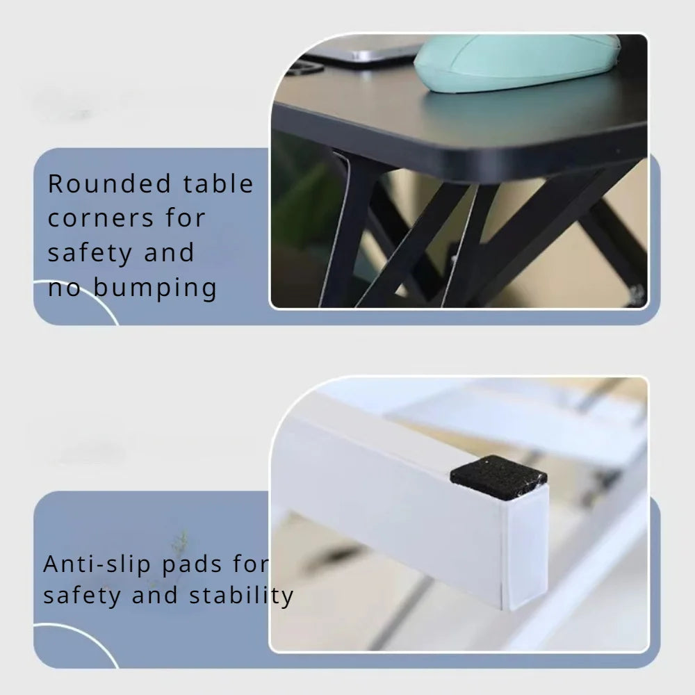 Ultra-Slim Height Adjustable Desk Riser – Single Top