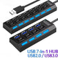 7-Port USB 2.0 Extension Hub with Individual Switches