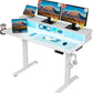 Vabches Electric Height Adjustable Desk with Power Outlet