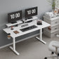 Electric Adjustable Height Desk with Dual Monitor Shelves & Memory Controller