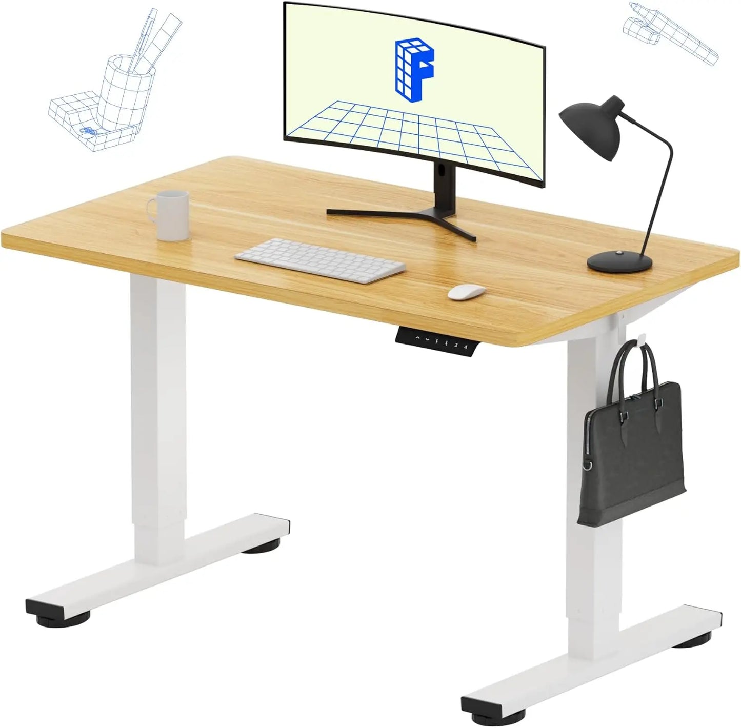 EN1 Adjustable Electric Standing Desk - 48"x24"